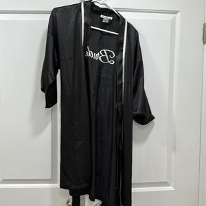 Black bride robe. Never worn.